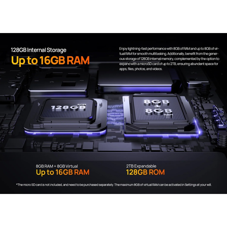 ULEFONE smartphone Power Armor 16S με ηχείο 3.5W, 5.93", 8/128GB, 9600mAh, IP68/IP69K, μαύρο - Image 4