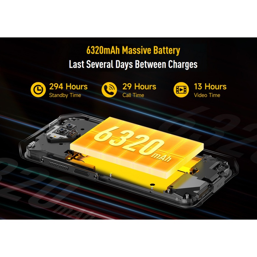 ULEFONE smartphone Armor X13, 6.52", 6/64GB, 6320mAh, IP68/IP69K, μαύρο - Image 6