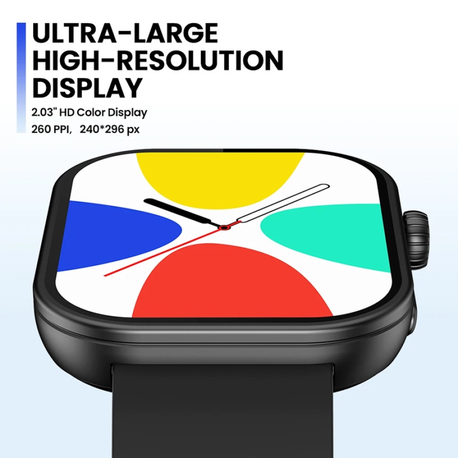 ZEBLAZE smartwatch Btalk Plus, heart rate, 2.03" IPS, IP68, μαύρο - Image 3
