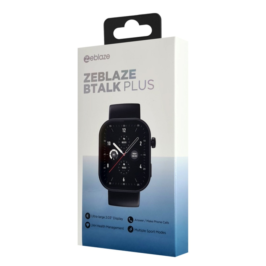 ZEBLAZE smartwatch Btalk Plus, heart rate, 2.03" IPS, IP68, μαύρο - Image 9