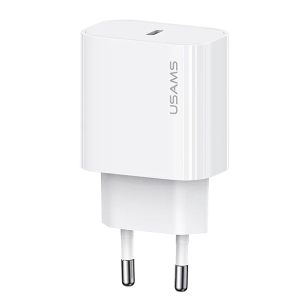 USAMS φορτιστής τοίχου CC226, USB-C, 20W, λευκός