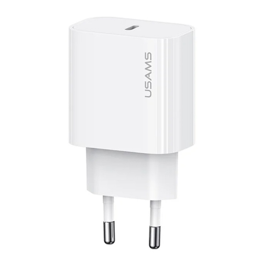 USAMS φορτιστής τοίχου CC226, USB-C, 20W, λευκός