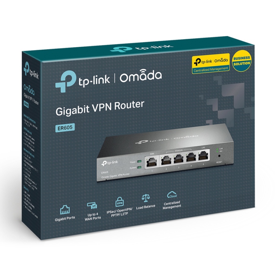 TP-LINK Gigabit VPN router ER605, 5x Ethernet port, Ver 1.0 - Image 5