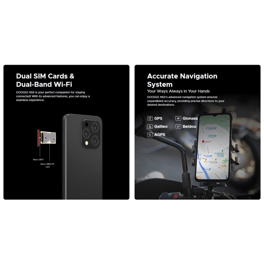 DOOGEE smartphone N55, 6.56", 4/128GB, 5150mAh, μαύρο - Image 9