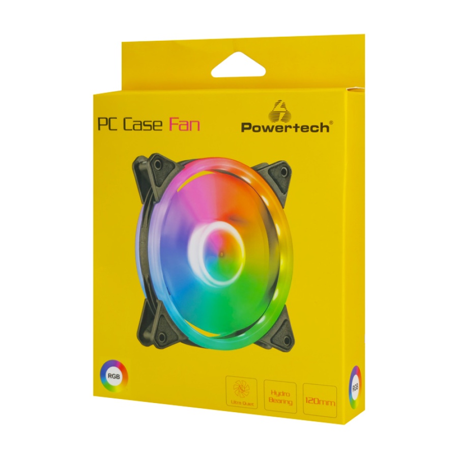 POWERTECH ανεμιστήρας PT-1284 για PC, LED RGB, 120mm, 1200RPM - Image 3