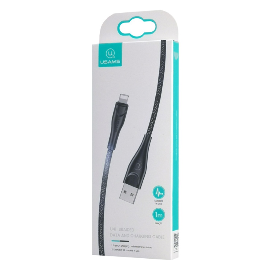 USAMS καλώδιο Lightning σε USB US-SJ391, 2A, 1m, μαύρο - Image 4