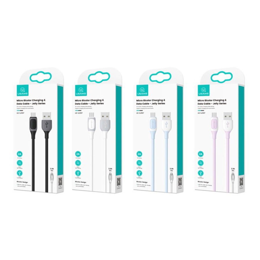USAMS καλώδιο Micro USB σε USB US-SJ597, 2A, 1m, μαύρο - Image 5