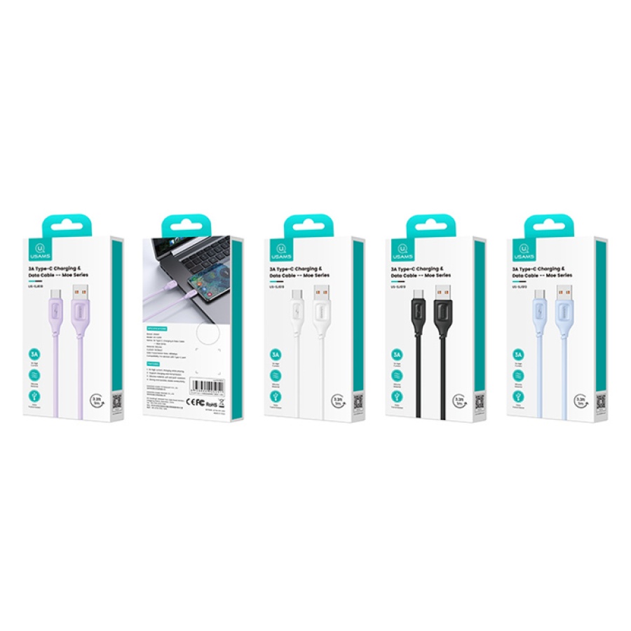 USAMS καλώδιο USB-C σε USB US-SJ619, 3A, 1m, μαύρο - Image 5