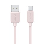 USAMS καλώδιο USB-C σε USB US-SJ688, 3A, 480Mbps, 1m, ροζ