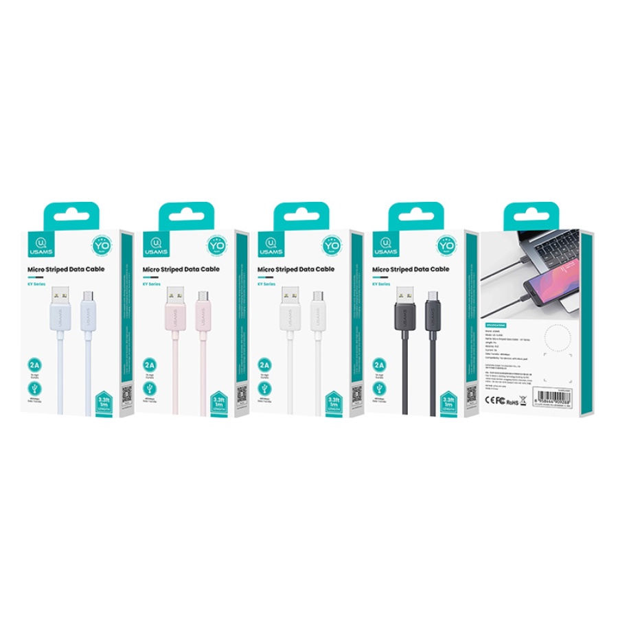 USAMS καλώδιο micro USB σε USB US-SJ690, 2A, 480Mbps, 1m, λευκό - Image 6