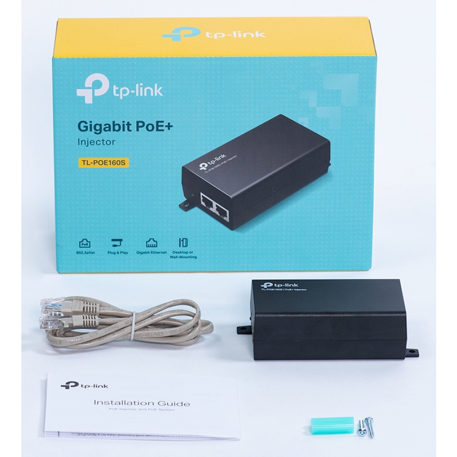 TP-LINK Gibagit PoE+ Injector TL-POE160S, 802.3af/at - Image 6