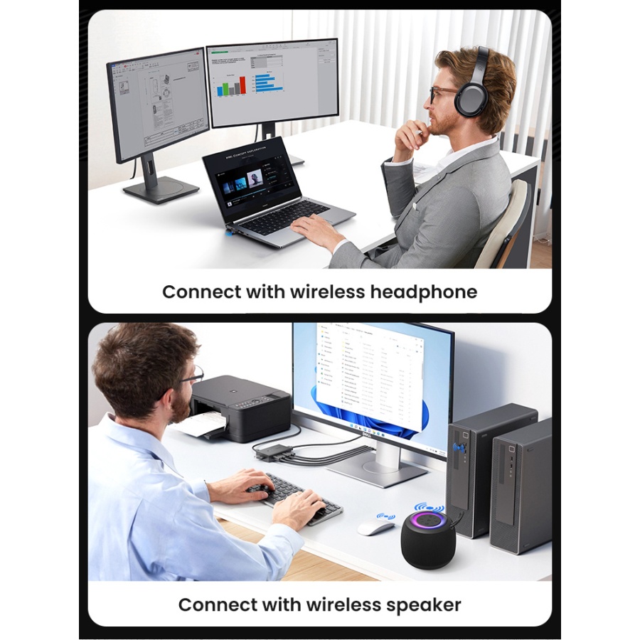 USAMS USB αντάπτορας Bluetooth 5.1 ZB321, μαύρος - Image 4