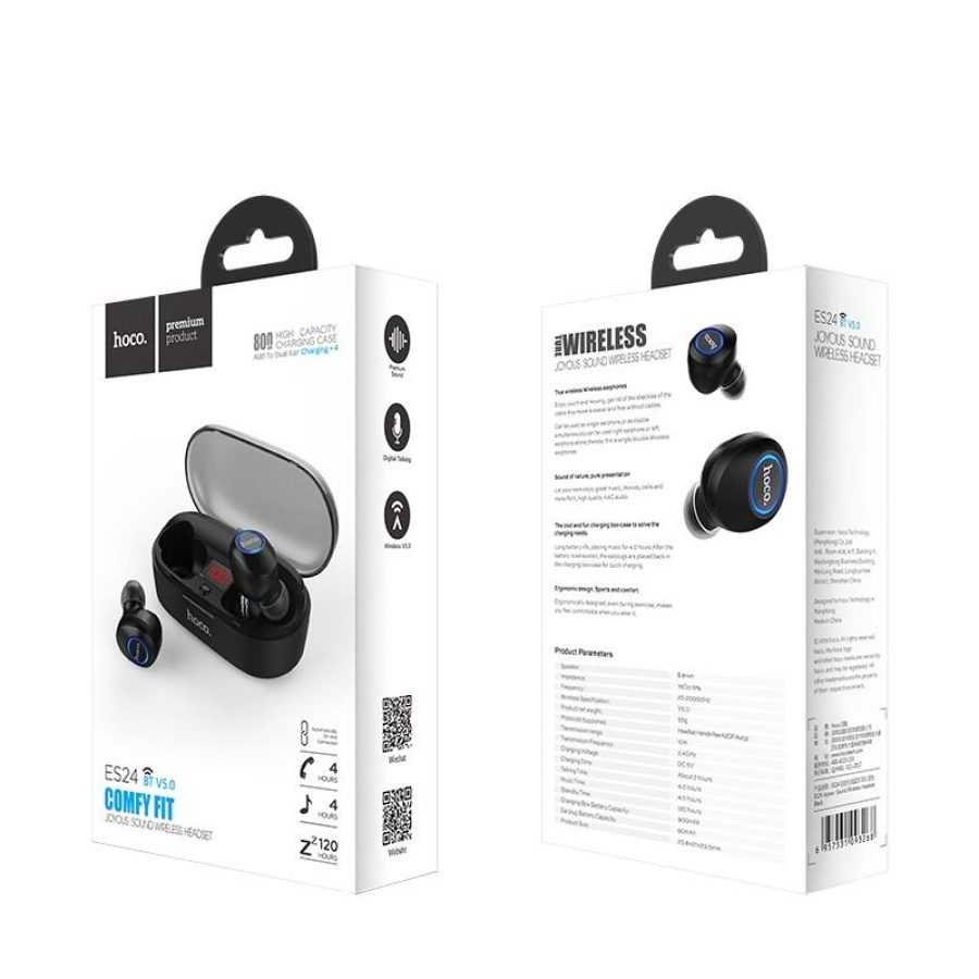 HOCO ES24 JOYOUS SOUND EARPHONES ΜΕ ΒΑΣΗ ΦΟΡΤΙΣΗΣ - Image 5
