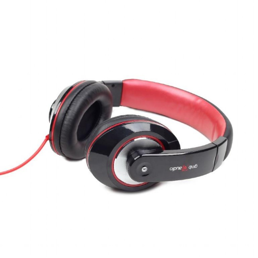 GEMBIRD HEADSET BOSTON ΜΑΥΡΟ ΜΕ ΚΟΚΚΙΝΟ MHS-BOS - Image 4
