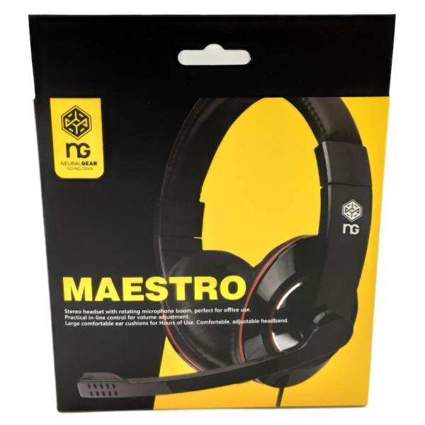 NG MAESTRO STEREO HEADSET WITH MICROPHONE.