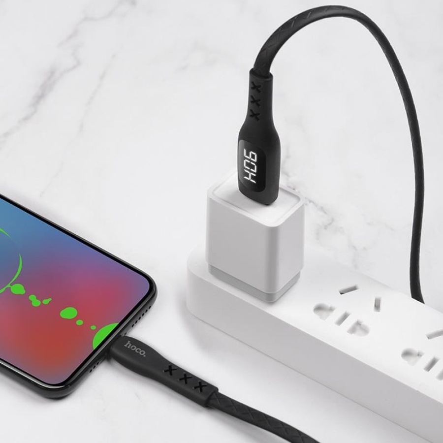 HOCO S6 SENTINEL ΚΑΛΩΔΙΟ ΦΟΡΤΙΣΗΣ ΜΕ ΟΘΟΝΗ MICRO USB - Image 2