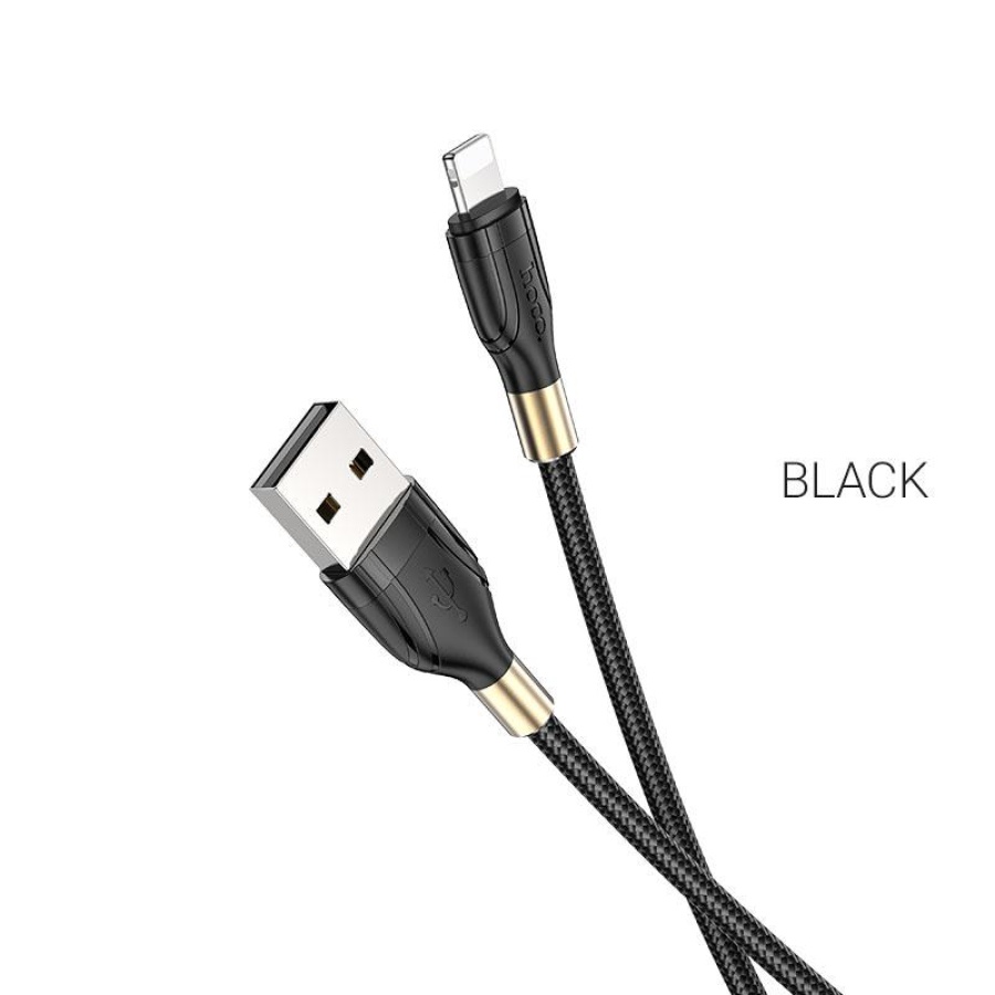 HOCO U92 GOLD COLLAR ΚΑΛΩΔΙΟ ΦΟΡΤΙΣΗΣ LIGHTNING, MAYRO - Image 2