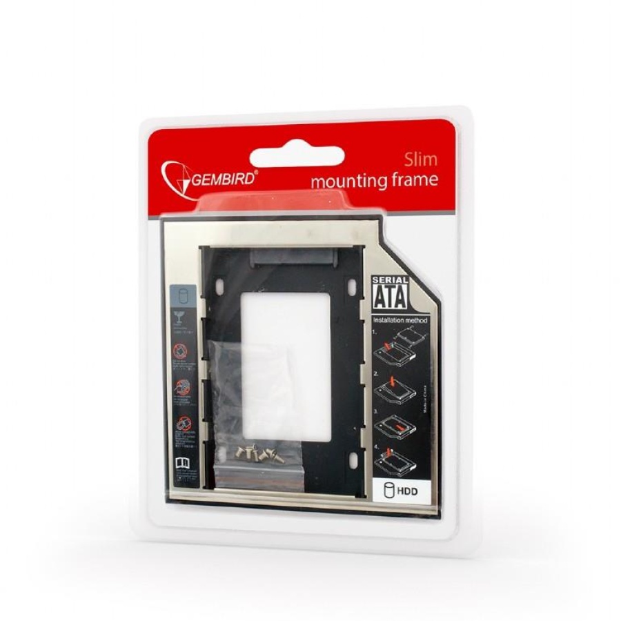 GEMBIRD ΘΗΚΗ-FRAME MF-95-01 ΓΙΑ HDD 2.5" ΓΙΑ ΛΑΠΤΟΠ 9.5mm DRIVE