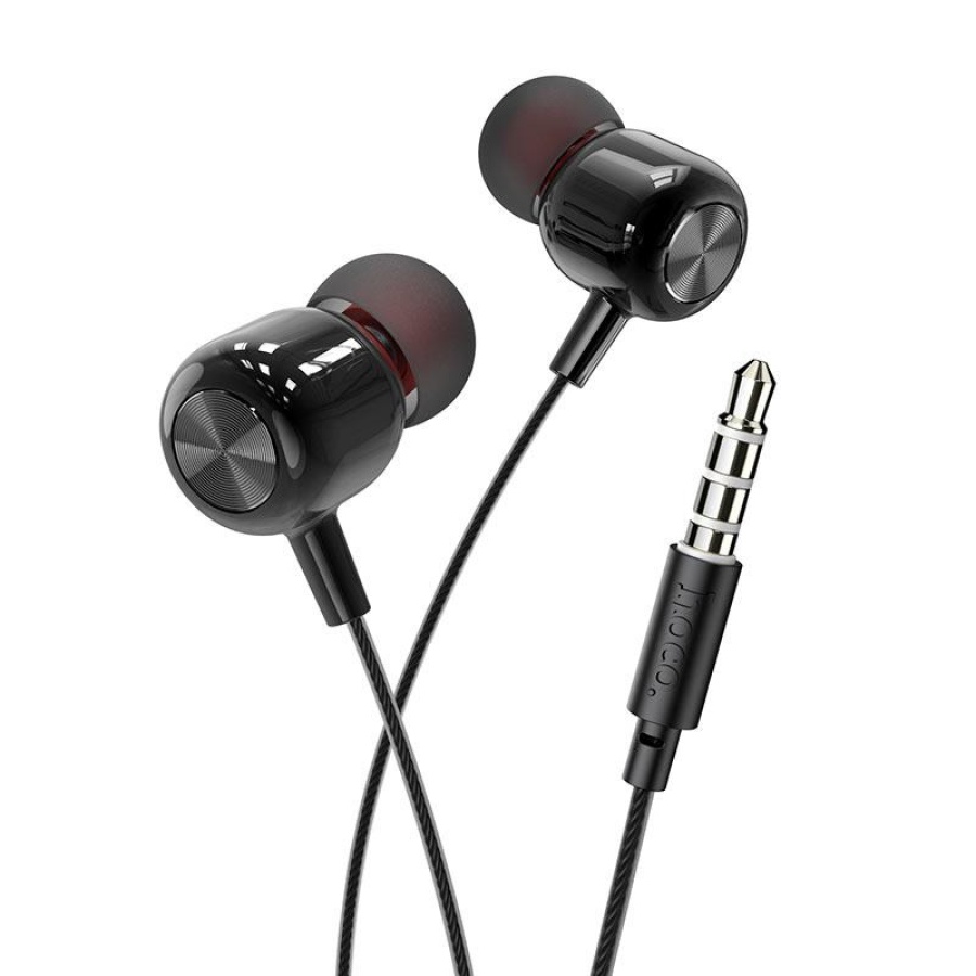 HOCO M87 STRING ΑΚΟΥΣΤΙΚΑ HANDSFREE, GLOOMY BLACK - Image 2
