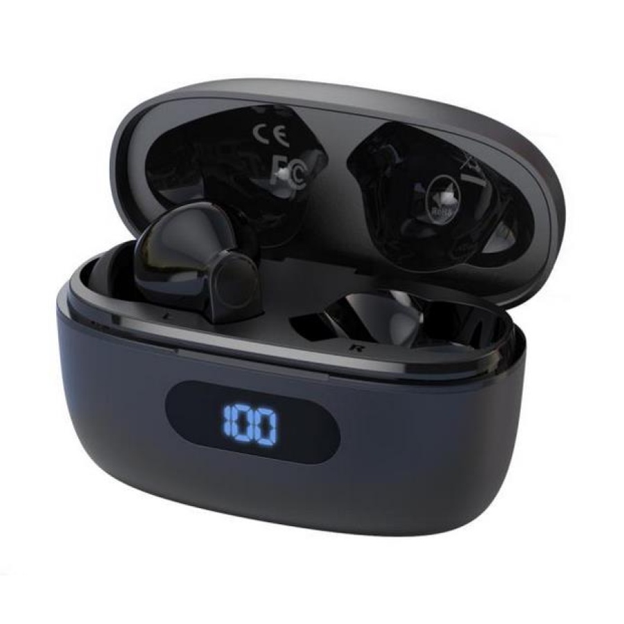 XO G9 CHIME BLUETOOTH ΑΚΟΥΣΤΙΚΑ, ΜΕ ΟΘΟΝΗ, ENC, TWS, ΜΑΥΡΟ - Image 4