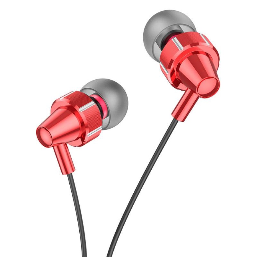 HOCO M90 ΑΚΟΥΣΤΙΚΑ DELIGHT WIRE-CONTROLLED, AURORA RED, 3.5MM - Image 2