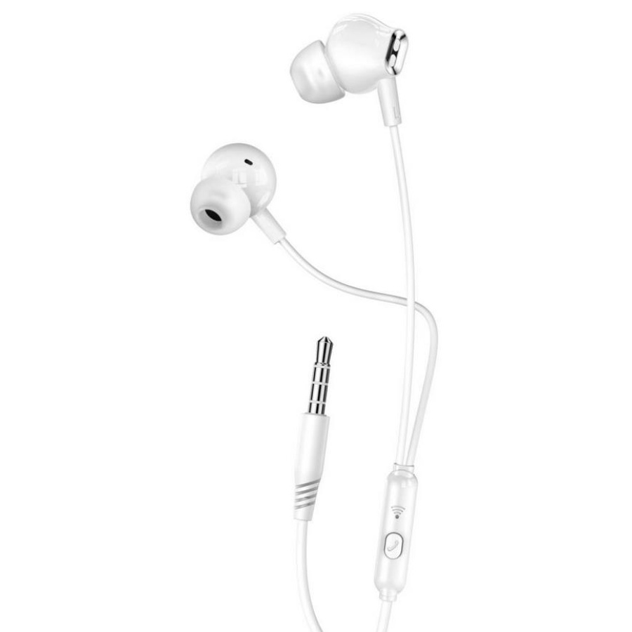 XO EP58 ΜΟΜΜΥ ΑΚΟΥΣΤΙΚΑ HANDSFREE 3.5MM, ΛΕΥΚΟ