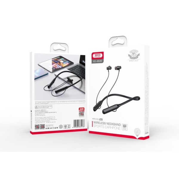 XO BS30 ΑΚΟΥΣΤΙΚΑ HANDSFREE, ΜΑΥΡΟ