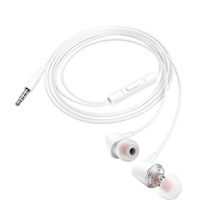 HOCO M107 DISCOVERER ΑΚΟΥΣΤΙΚΑ HANDSFREE, ΛΕΥΚΟ - Image 2