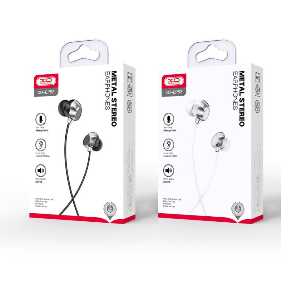 XO EP53 AΚΟΥΣΤΙΚΑ HANDSFREE 3.5mm ,ΜΑΥΡΟ - Image 3
