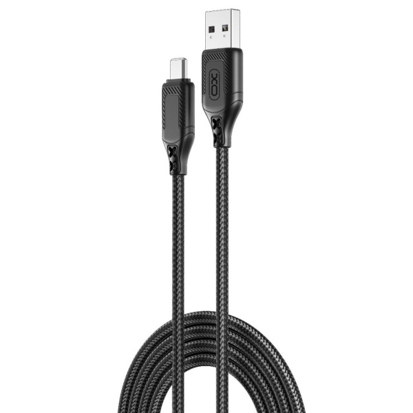 XO NB235 ZEBRA ΚΑΛΩΔΙΟ ΦΟΡΤΙΣΗΣ TYPE-C, ΜΑΥΡΟ