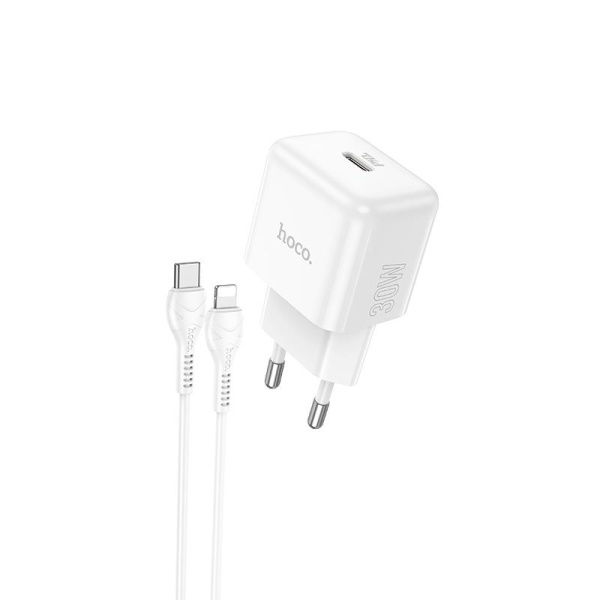 HOCO N32 ΦΟΡΤΙΣΤΗΣ GLORY ΜΕ ΚΑΛΩΔΙΟ PD ΣΕ LIGHTNING, PD30W, 1 ΘΥΡΑ