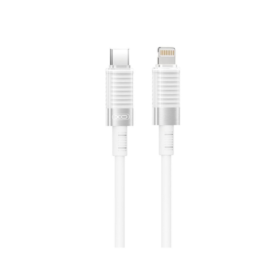 XO NB-Q282A ΚΑΛΩΔΙΟ ΣΙΛΙΚΟΝΗΣ TYPE-C ΣΕ LIGHTNING 30W, ΛΕΥΚΟ