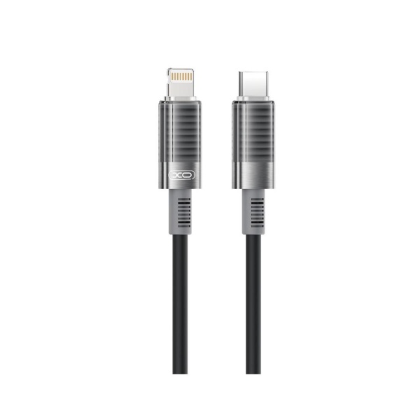 XO NB-Q282A ΚΑΛΩΔΙΟ ΣΙΛΙΚΟΝΗΣ TYPE-C ΣΕ LIGHTNING 30W, ΜΑΥΡΟ