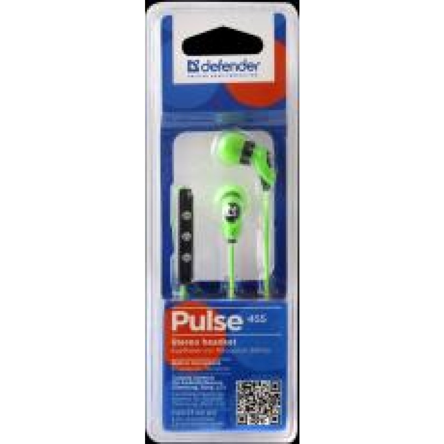 DEFENDER EARPHONES PULSE 455 ANDROID GREEN - Image 3