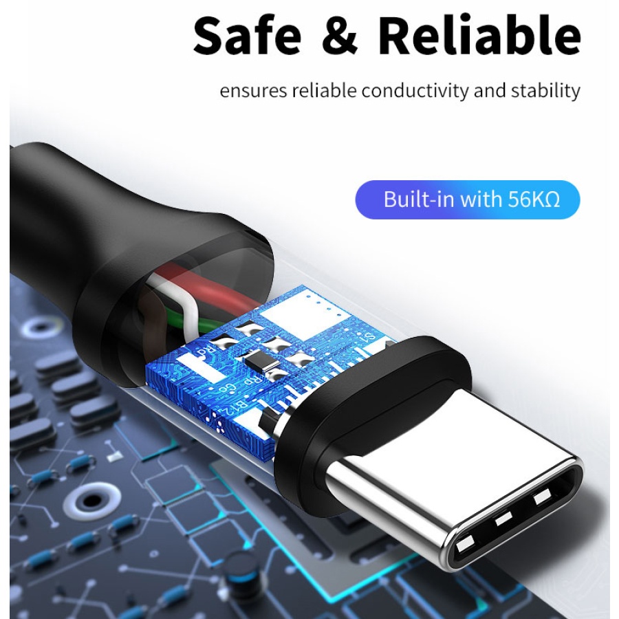 CABLETIME καλώδιο USB-C σε USB U323A, 3A, 480Mbps, 0.25m, μαύρο - Image 3