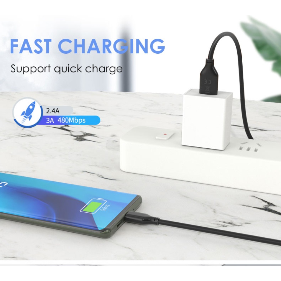 CABLETIME καλώδιο USB-C σε USB U323A, 3A, 480Mbps, 0.25m, μαύρο - Image 4