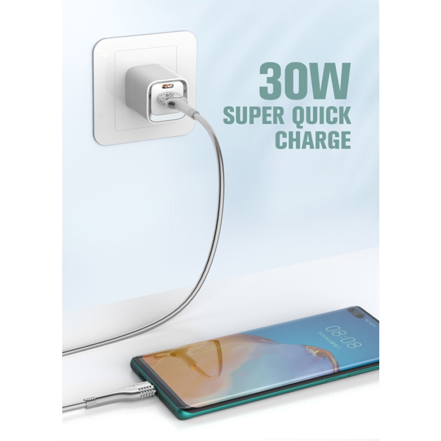 LDNIO καλώδιο Ligntining σε USB LS652, 30W, 2m, γκρι - Image 2