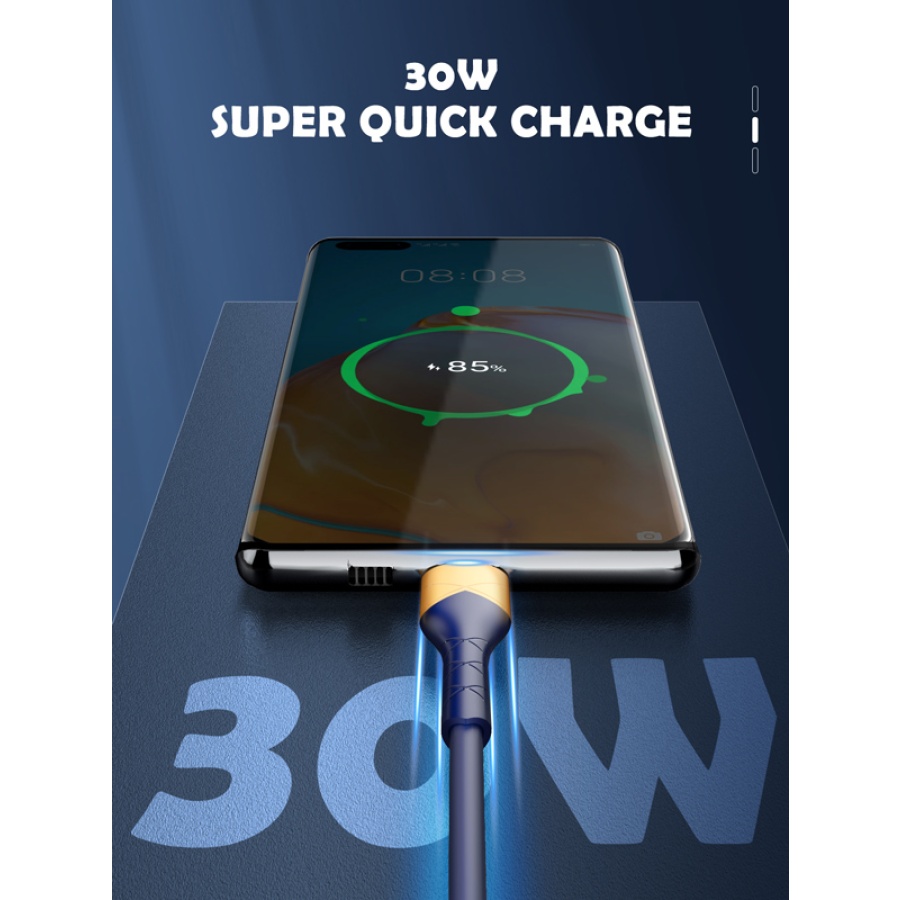LDNIO καλώδιο Lightning σε USB LS801, 30W, 1m, λευκό - Image 2