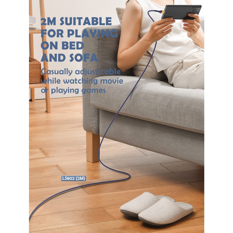 LDNIO καλώδιο Lightning σε USB LS802, 30W, 2m, λευκό - Image 3