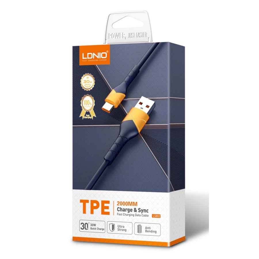 LDNIO καλώδιο Lightning σε USB LS802, 30W, 2m, λευκό - Image 6