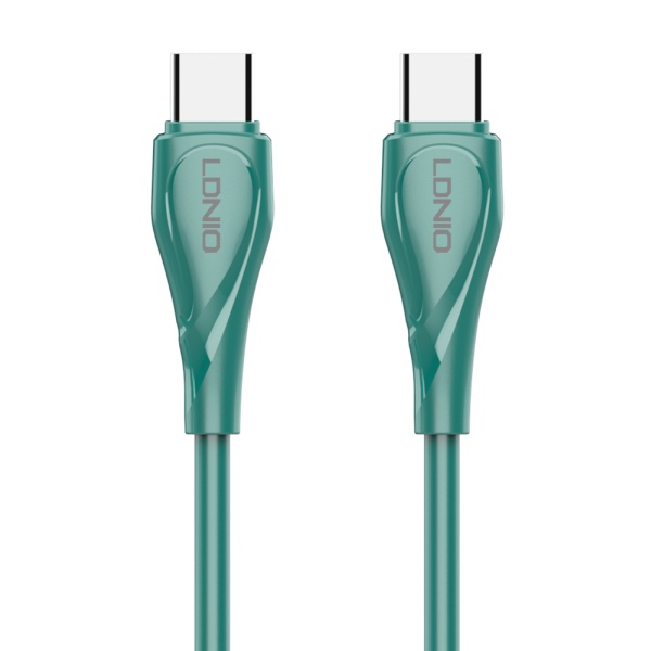 LDNIO καλώδιο USB-C σε USB-C LC611C, 65W PD, 1m, πράσινο