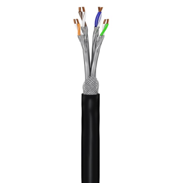 GOOBAY καλώδιο δικτύου 53867, CAT 7 S/FTP, Copper, 50m, μαύρο