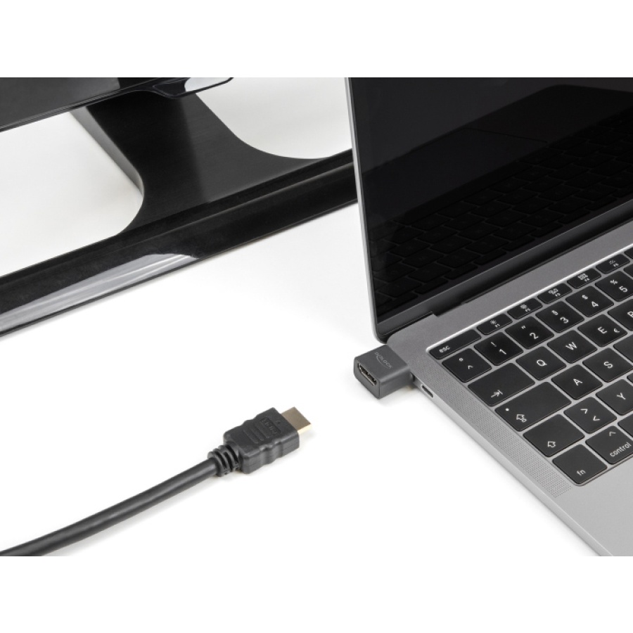 DELOCK αντάπτορας USB-C σε HDMI 64256, 4K/30Hz, μαύρος - Image 2