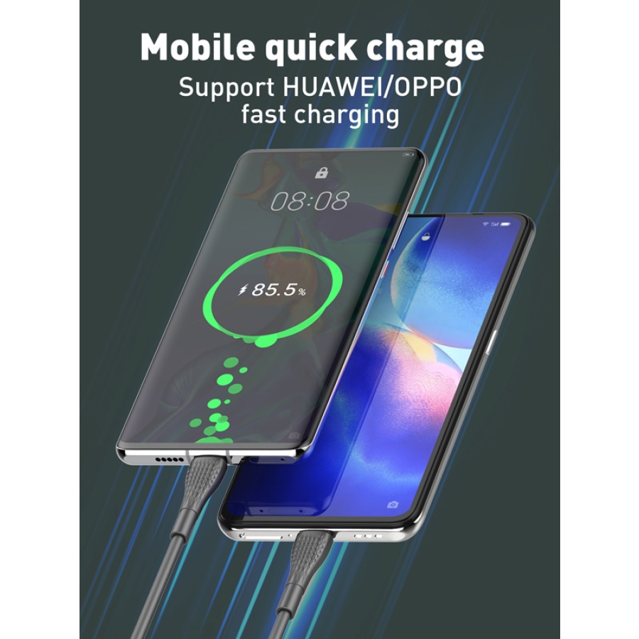 LDNIO καλώδιο USB-C σε USB-C LC672C, 65W PD, 2m, μπλε - Image 2