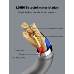LDNIO καλώδιο USB-C σε USB-C LC672C, 65W PD, 2m, μπλε - Image 4
