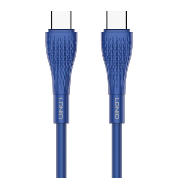 LDNIO καλώδιο USB-C σε USB-C LC672C, 65W PD, 2m, μπλε