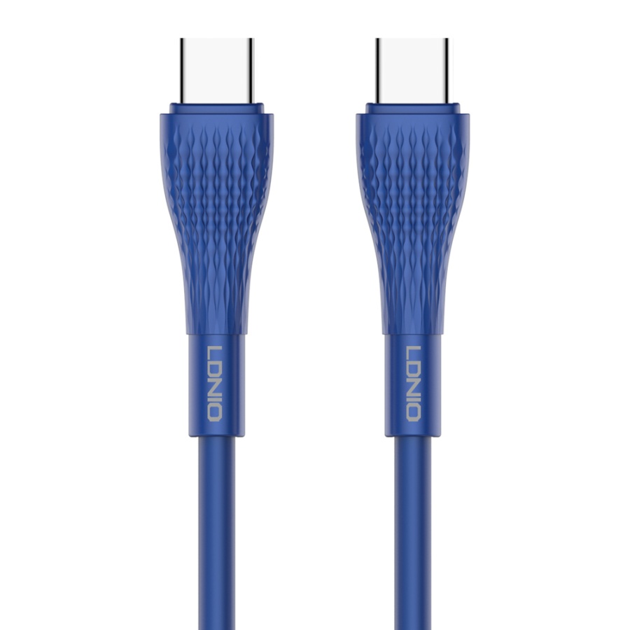 LDNIO καλώδιο USB-C σε USB-C LC672C, 65W PD, 2m, μπλε