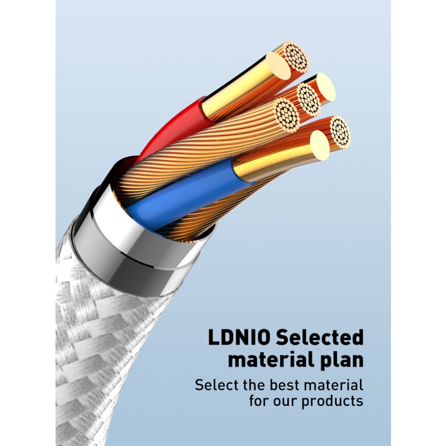 LDNIO καλώδιο USB-C σε USB-C LC861C, 65W PD, 1m, γκρι - Image 4