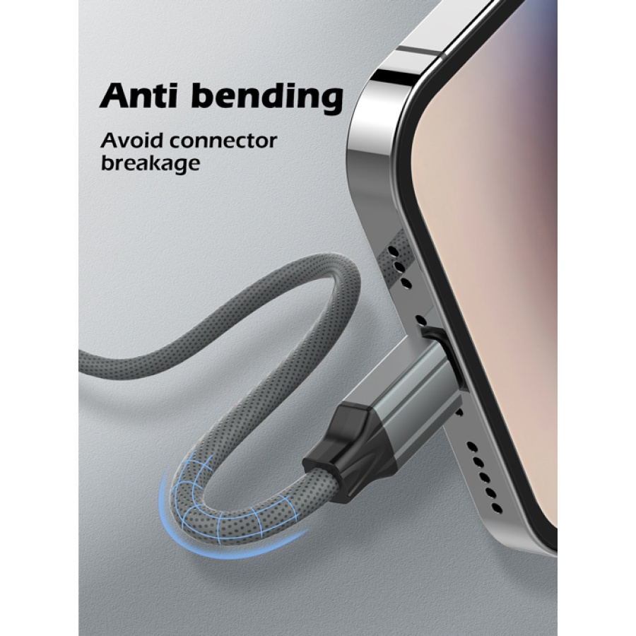 LDNIO καλώδιο Lightning σε USB-C LC441I, 30W PD, 1m, γκρι - Image 3