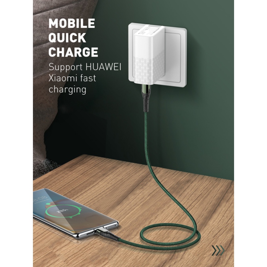 LDNIO καλώδιο USB-C σε USB-C LC102, 65W PD, 2m, γκρι - Image 3